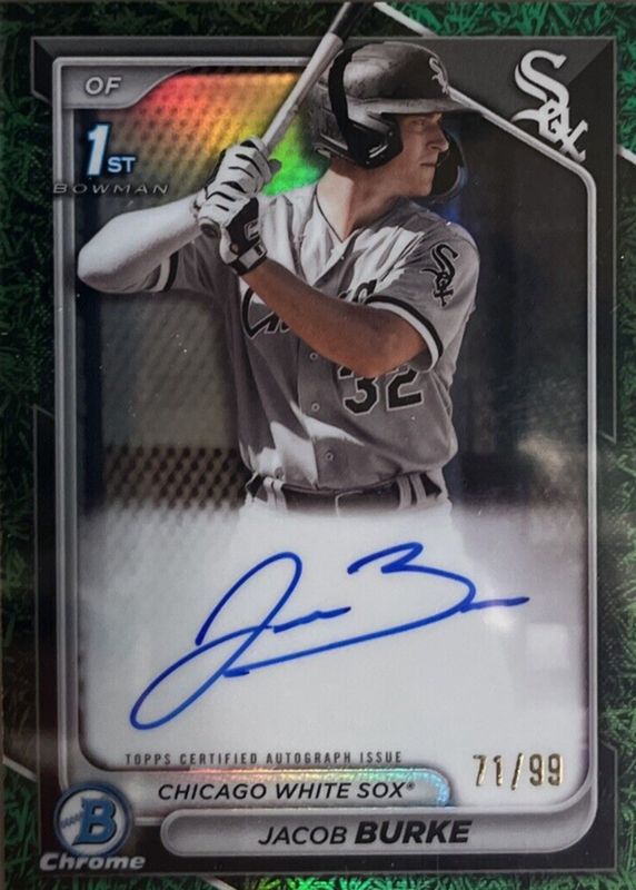 2024 Bowman #CPA-JB Chrome Prospect Auto - Green Grass Refractor /99 (1st)