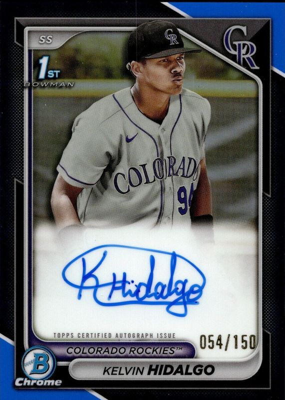 2024 Bowman #CPA-KHI Chrome Prospect Auto - Blue Refractor /150 (1st)