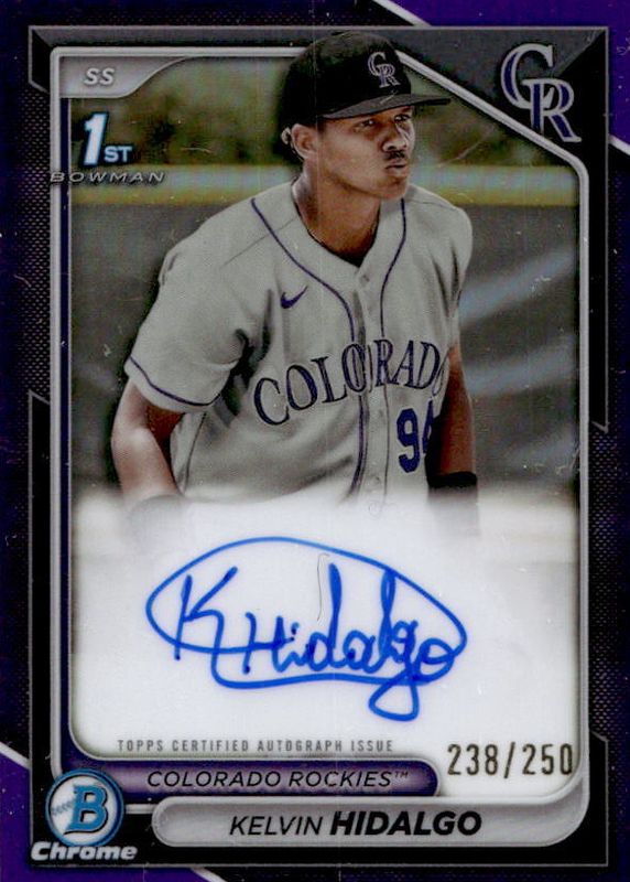 2024 Bowman #CPA-KHI Chrome Prospect Auto - Purple Refractor /250 (1st)