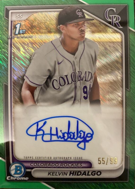 2024 Bowman #CPA-KHI Chrome Prospect Auto - Green Shimmer Refractor /99 (1st)