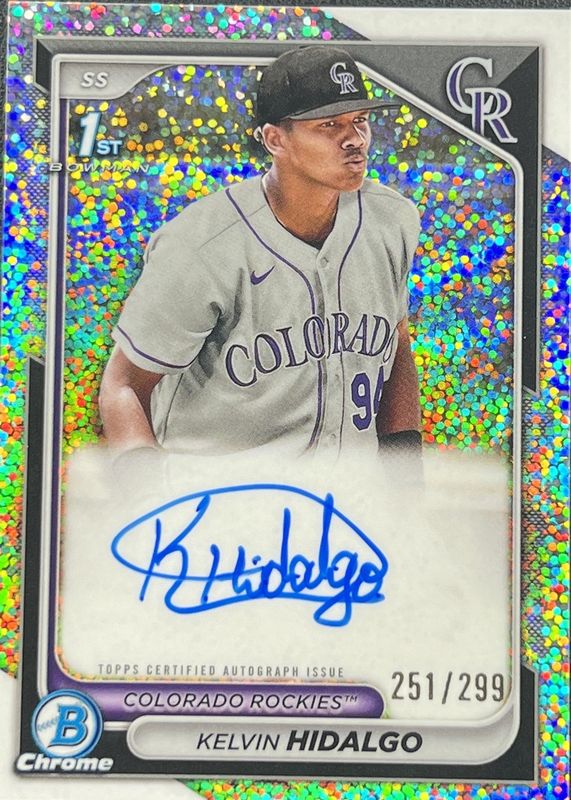 2024 Bowman #CPA-KHI Chrome Prospect Auto - Speckle Refractor /299 (1st)