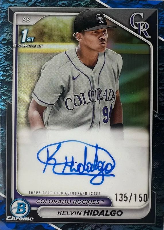 2024 Bowman #CPA-KHI Chrome Prospect Auto - Blue Lunar Crater Refractor /150 (1st)