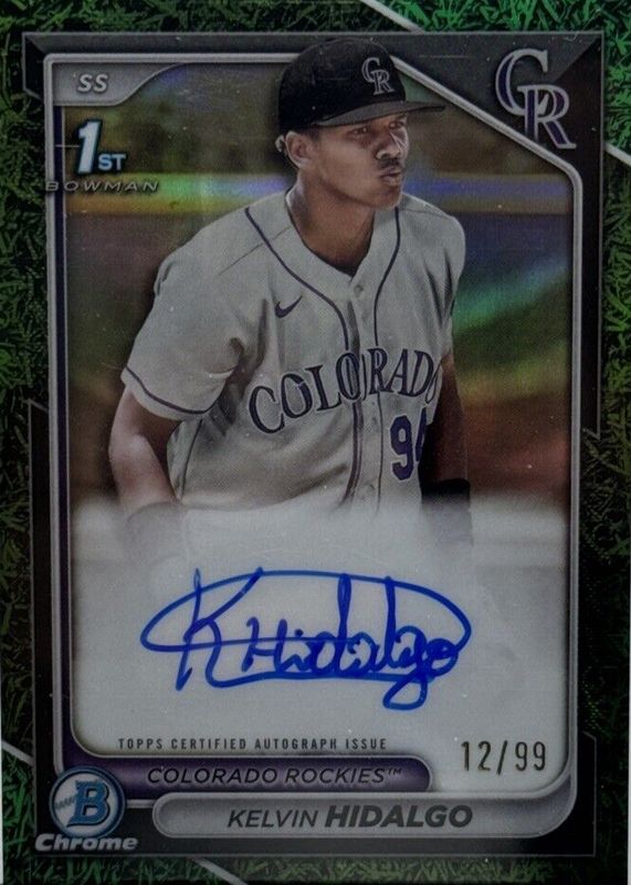 2024 Bowman #CPA-KHI Chrome Prospect Auto - Green Grass Refractor /99 (1st)