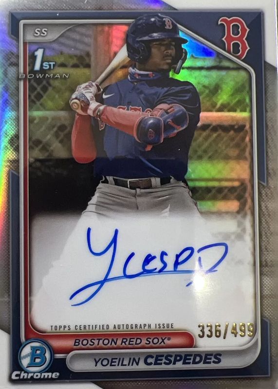 2024 Bowman #CPA-YCE Chrome Prospect Auto - Refractor /499 (1st)