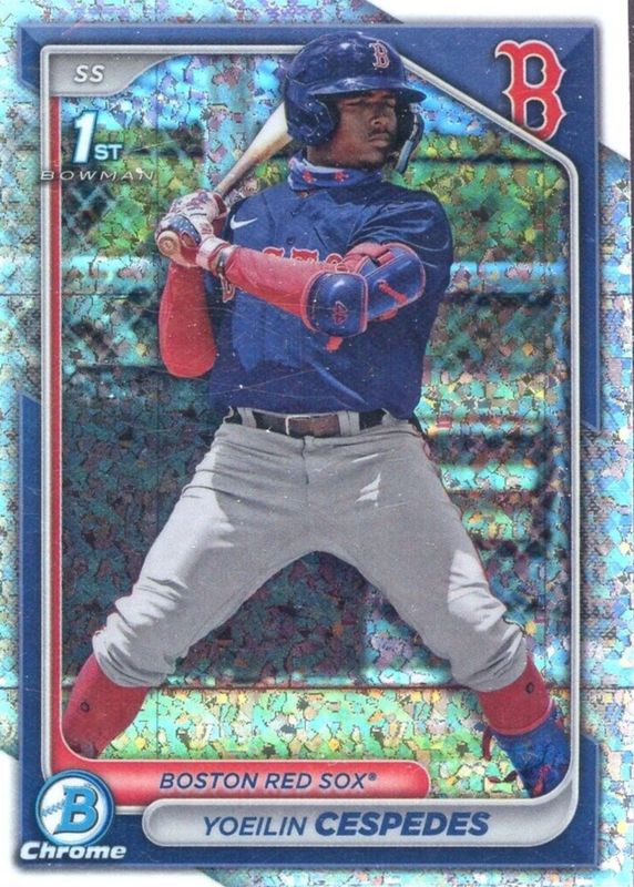 Yoeilin Cespedes 2024 Bowman #BCP-139 Chrome Prospects - Mini-Diamond Refractor (1st) PSA 10