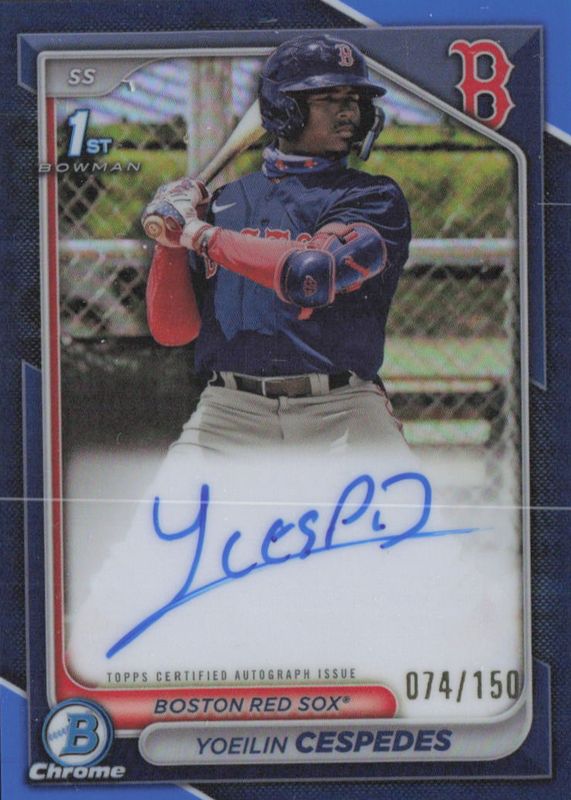 2024 Bowman #CPA-YCE Chrome Prospect Auto - Blue Refractor /150 (1st)