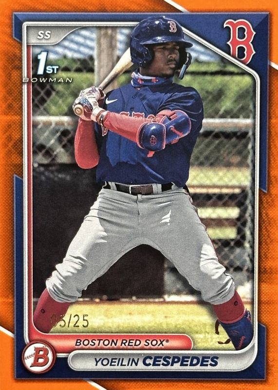 2024 Bowman #BP-139 Paper Prospects - Orange Border /25 (1st)