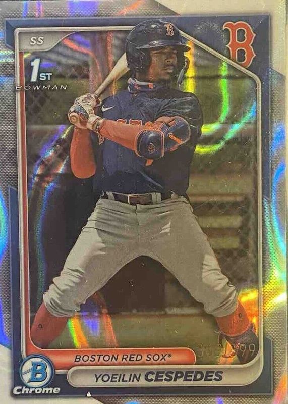 Yoeilin Cespedes 2024 Bowman #BCP-139 Chrome Prospects - Lava Refractor /399 (1st) PSA 10