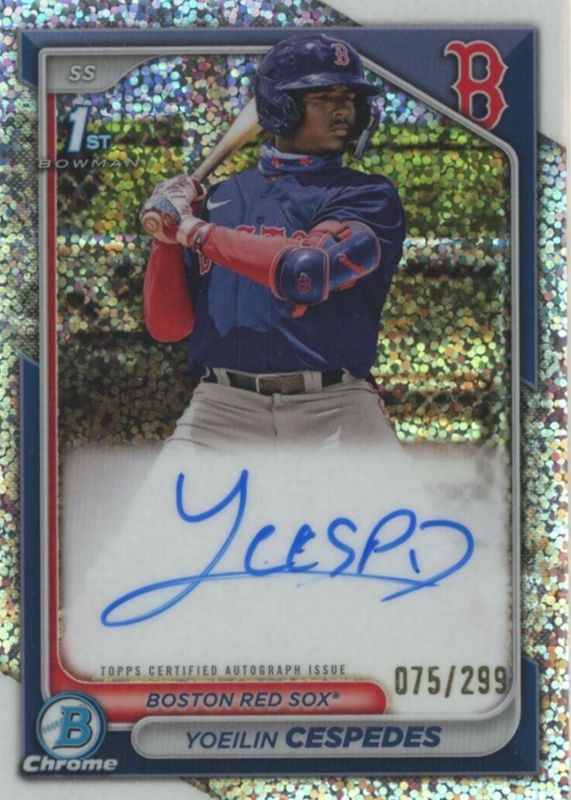 Yoeilin Cespedes 2024 Bowman #CPA-YCE Chrome Prospect Auto - Speckle Refractor /299 (1st) PSA 10