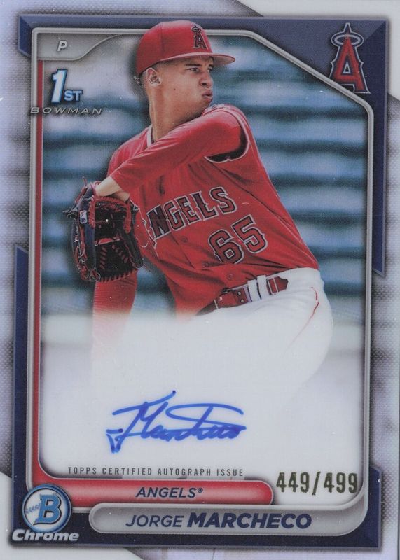 2024 Bowman #CPA-JMH Chrome Prospect Auto - Refractor /499 (1st)