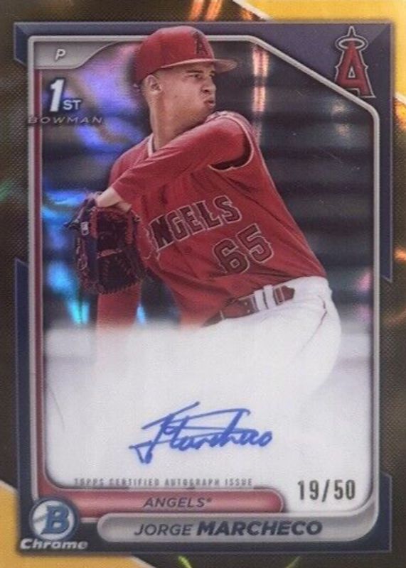 2024 Bowman #CPA-JMH Chrome Prospect Auto - Gold Shimmer Refractor /50 (1st)