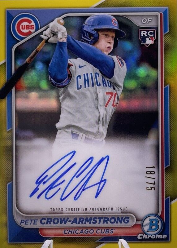 2024 Bowman Pete Crow-Armstrong Rookie Card #85 - Graded EJE Gem Mint 10 (Chicago Cubs)