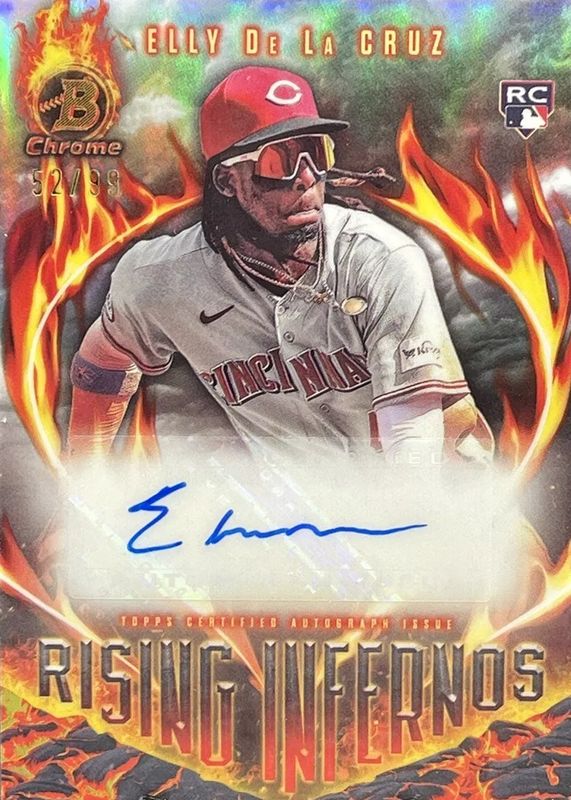 Elly De La Cruz 2024 Bowman #RIA-ED Rising Infernos Autographs /99 Rookie PSA 10