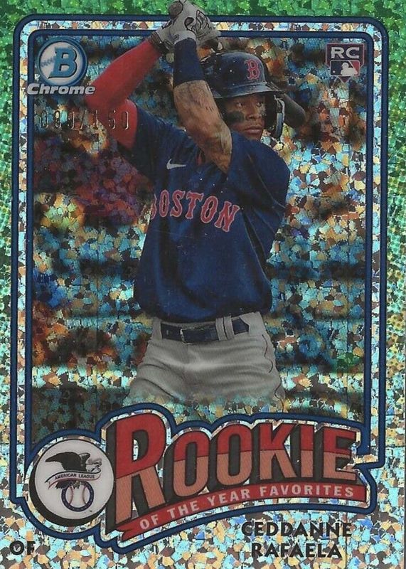 Ceddanne Rafaela 2024 Bowman #ROY-5 Rookie of the Year Favorites - Mini-Diamond Refractor /150 PSA 10