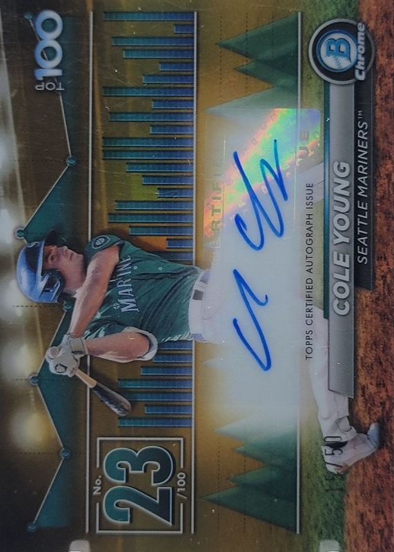 2024 Bowman #BTPA-23 Bowman Scouts' Top 100 Autographs - Gold Refractor /50