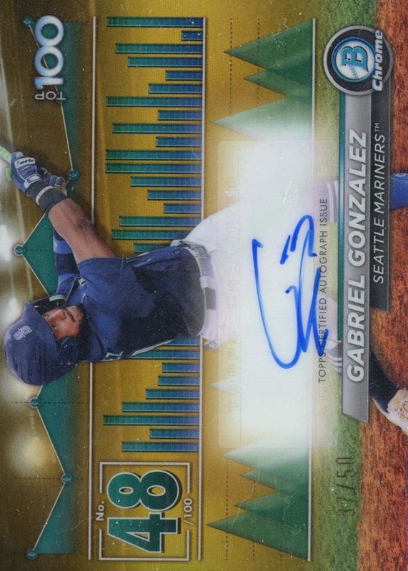 2024 Bowman #BTPA-48 Bowman Scouts' Top 100 Autographs - Gold Refractor /50