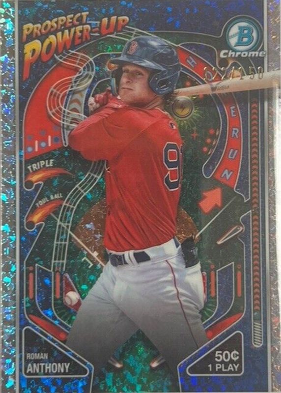 Roman Anthony 2024 Bowman #PP-13 Prospect Power-Up - Mini-Diamond Refractor /150 PSA 10