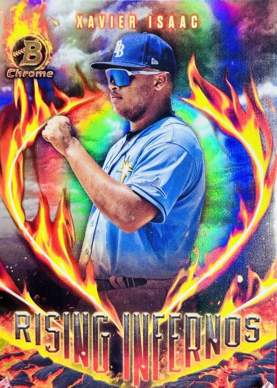 Xavier Isaac 2024 Bowman #RI-16 Rising Infernos SGC 10