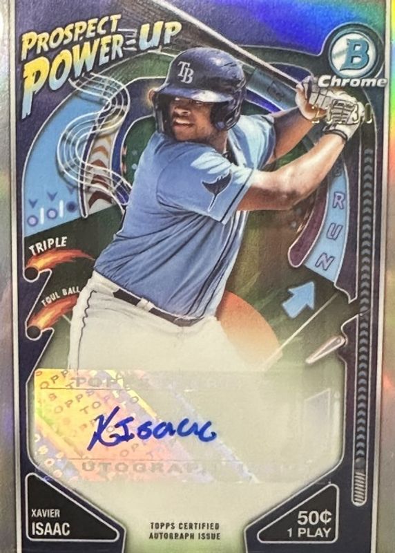 Xavier Isaac 2024 Bowman #PPA-XI Prospect Power-Up Autographs /30 SGC 9.5