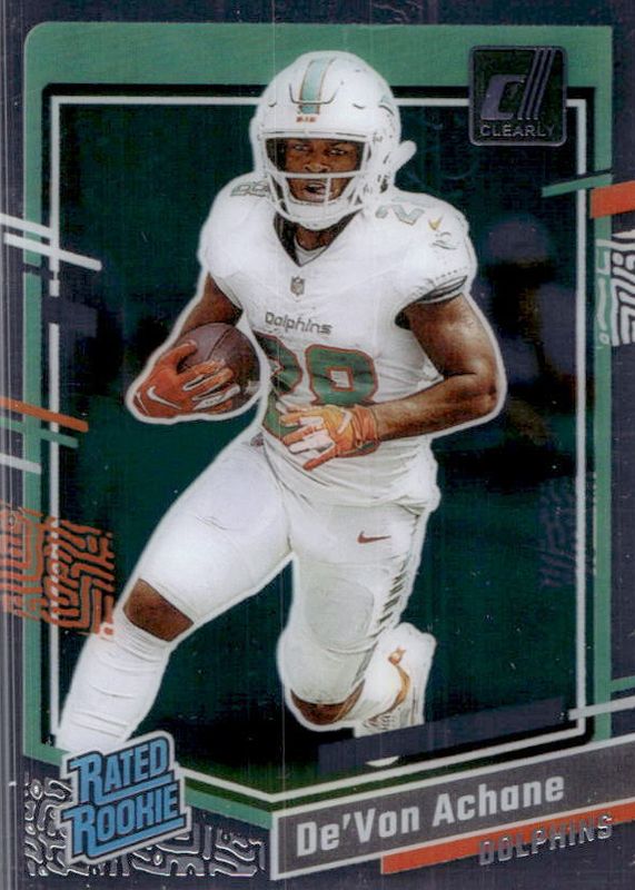 De'Von Achane 2023 Clearly Donruss #59 Base Rookie PSA 10