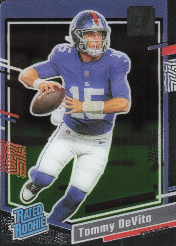 Tommy DeVito 2023 Clearly Donruss #97 Base Rookie RAW