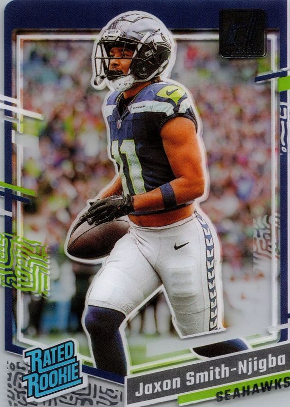 Jaxon Smith-Njigba 2023 Clearly Donruss #67 Base Rookie SGC 10