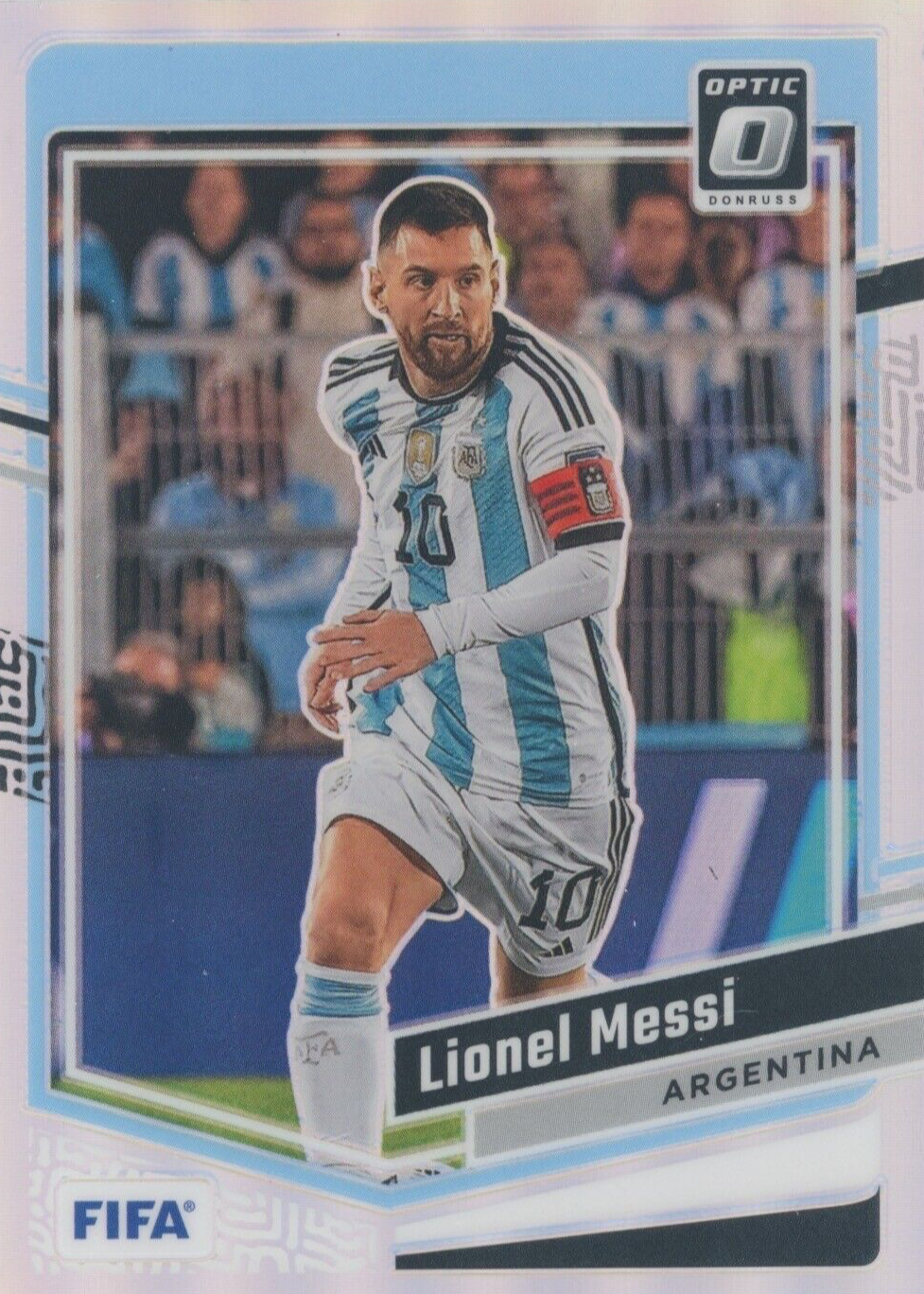 Lionel Messi 2023 Donruss #1 Optic - Holo Price Guide