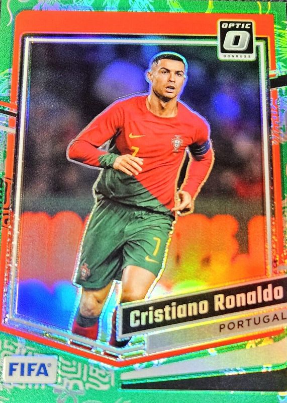 Cristiano Ronaldo 2023 Donruss #44 Optic - Dragon Scale /8 PSA 10