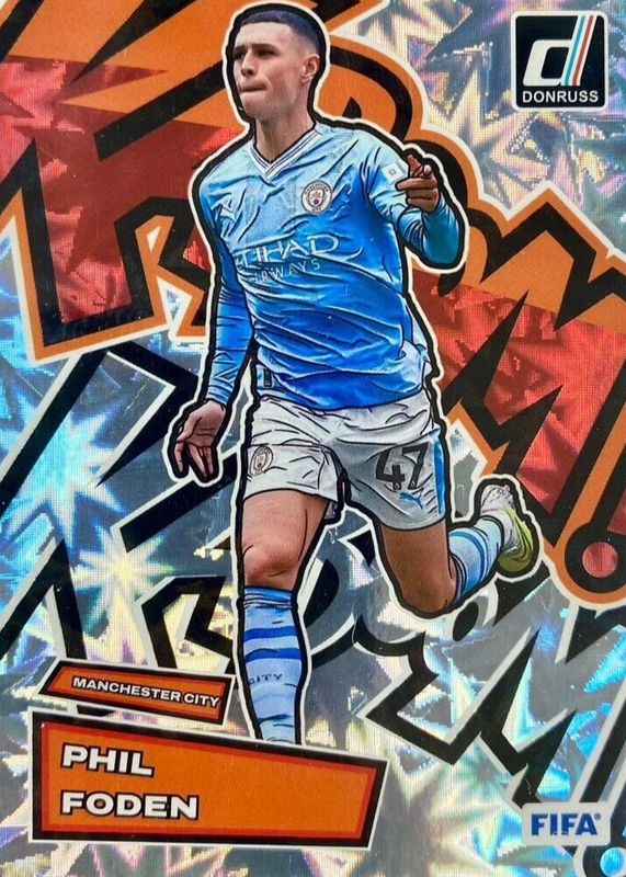 Phil Foden 2023 Donruss #15 Kaboom! RAW