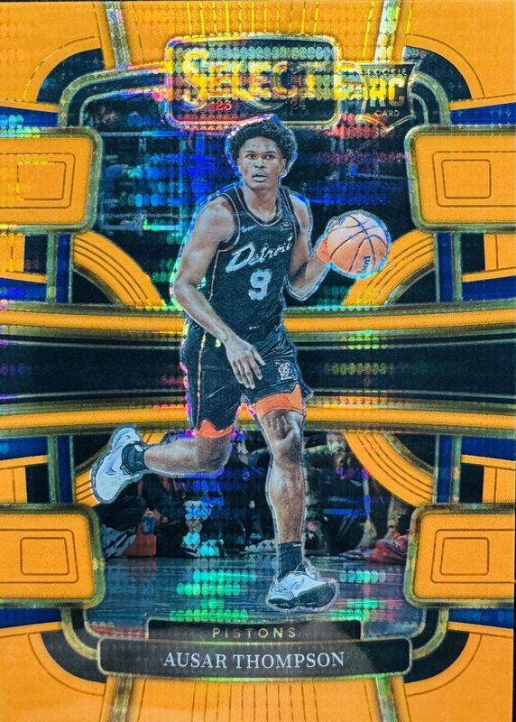 Ausar Thompson 2023 Select #95 Concourse FOTL Neon Orange Pulsar /15 Rookie SGC 10