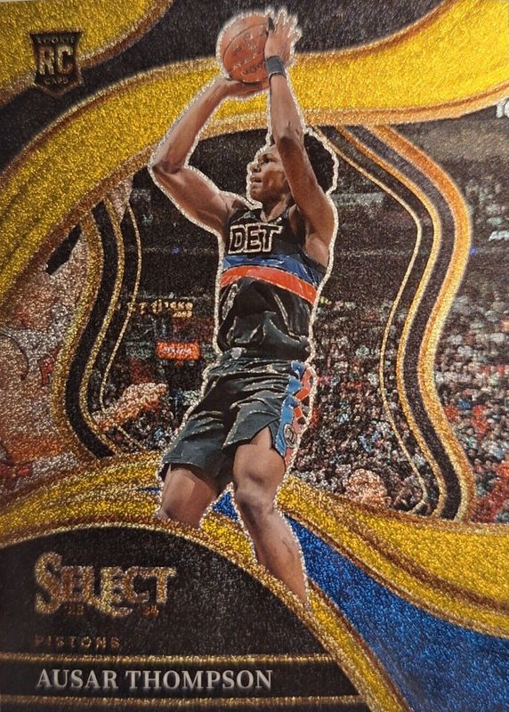 Ausar Thompson 2023 Select #284 Courtside Gold Glitter /(SSP) Rookie RAW