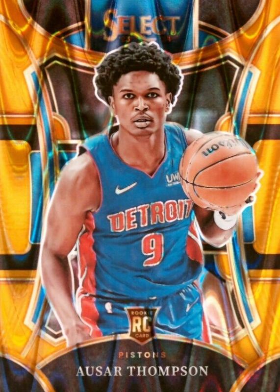 Ausar Thompson 2023 Select #316 Mezzanine Orange Tectonic Rookie SGC 10