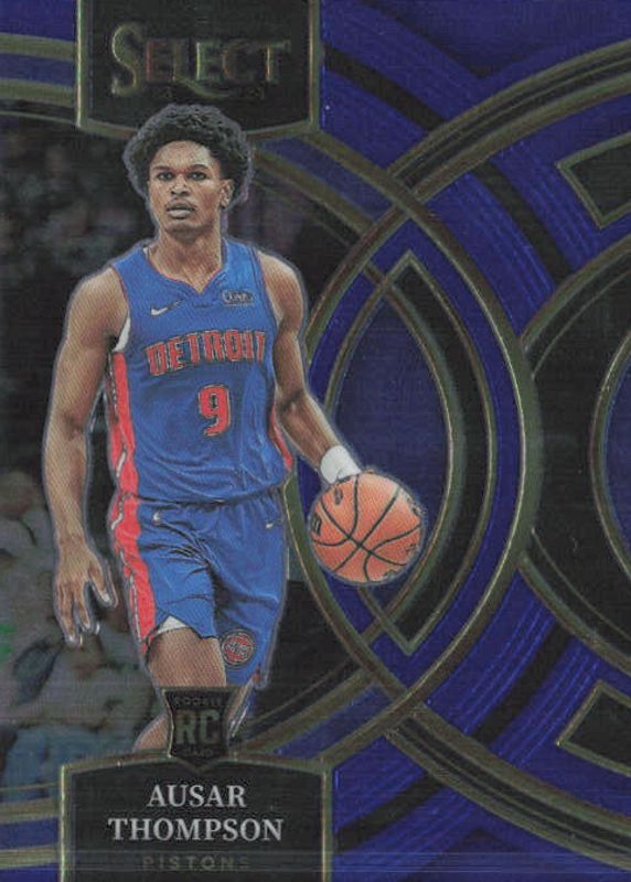 Ausar Thompson 2023 Select #128 Premier Level Blue Retail Rookie SGC 10