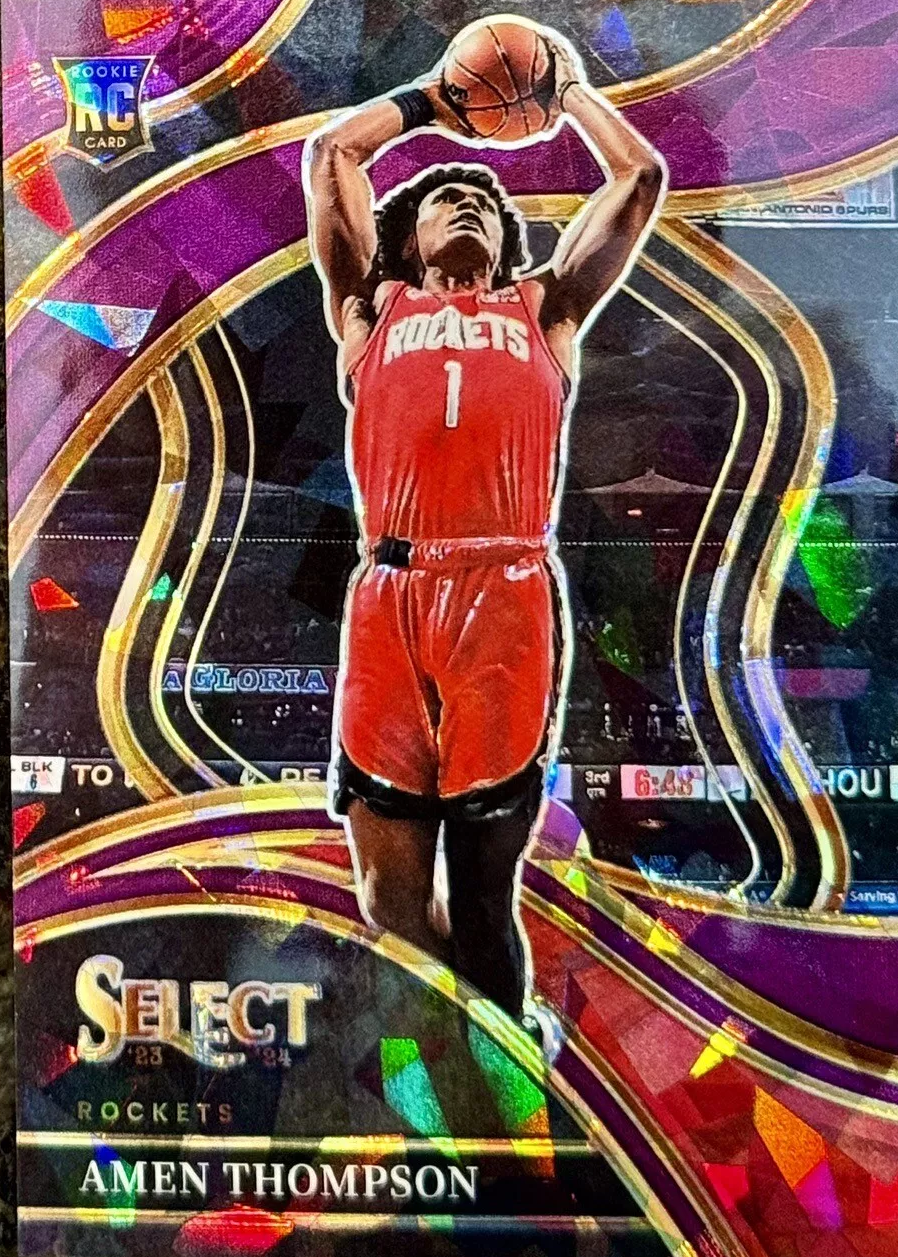 Amen Thompson 2023 Select #274 Courtside Purple Cracked Ice /99