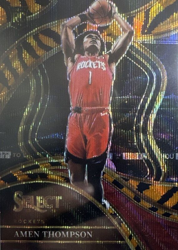 Amen Thompson 2023 Select #274 Courtside Tiger /(SSP) Rookie PSA 8