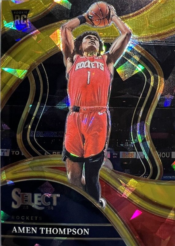 Amen Thompson 2023 Select #274 Courtside Gold Cracked Ice /10 Rookie SGC 10