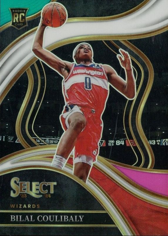 Bilal Coulibaly 2023 Select #268 Courtside Teal White Pink /49 Rookie PSA 10