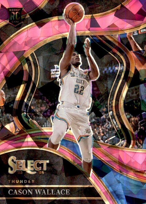 Cason Wallace 2023 Select #298 Courtside Pink Cracked Ice /99 Rookie SGC 10