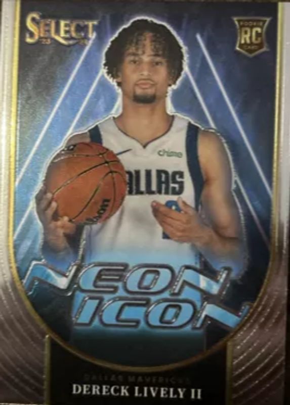 Dereck Lively II 2023 Select #16 Neon Icon Rookie SGC 10