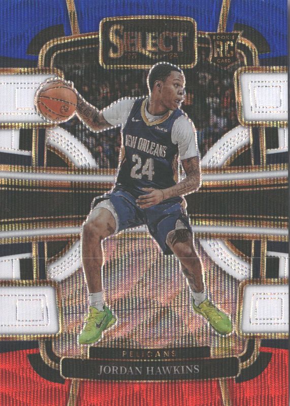 Jordan Hawkins 2023 Select #72 Concourse Tri-Color Rookie SGC 9.5