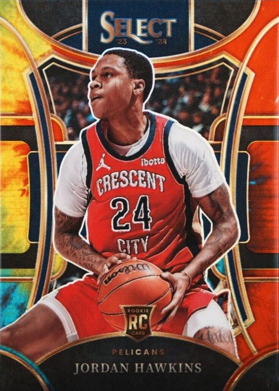 Jordan Hawkins 2023 Select #334 Mezzanine Tie-Dye /25 Rookie RAW