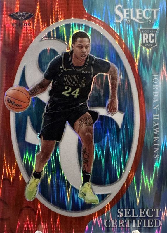 Jordan Hawkins 2023 Select #17 Select Certified - Red Flash /99 Rookie SGC 10