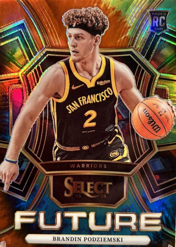 Brandin Podziemski 2023 Select #11 Select Future - Tie-Dye /25 Rookie SGC 10