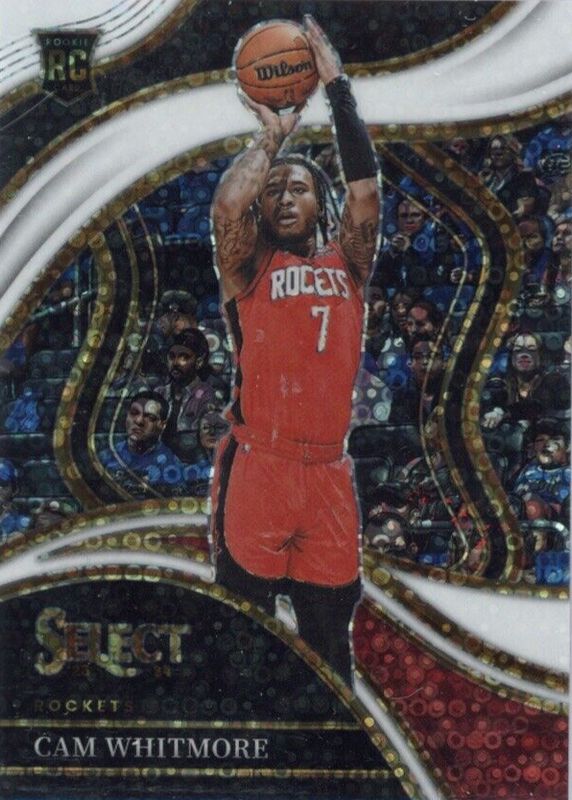 Cam Whitmore 2023 Select #282 Courtside White Disco /75 Rookie RAW