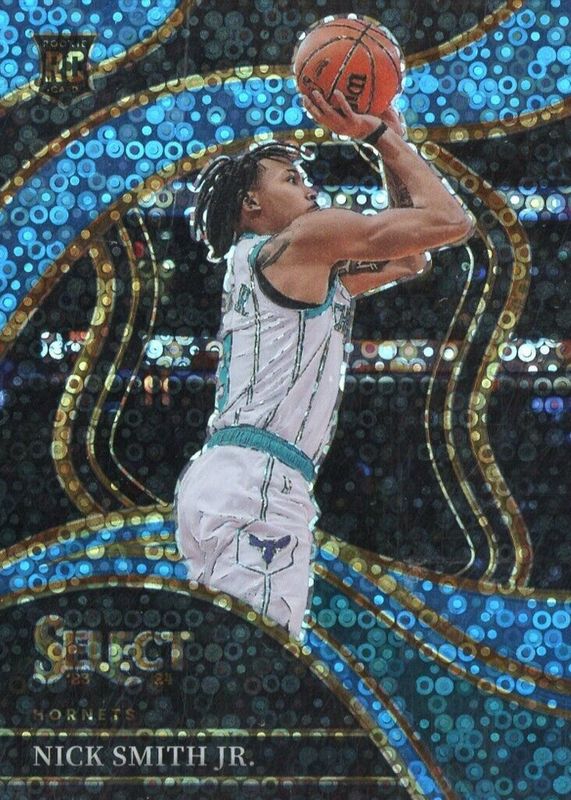 Nick Smith Jr. 2023 Select #293 Courtside Light Blue Disco /99 Rookie SGC 10