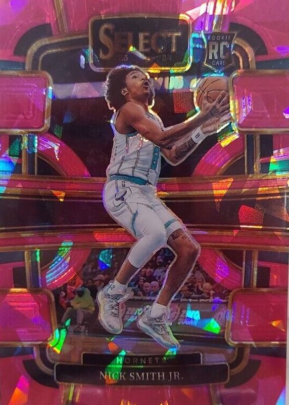 Nick Smith Jr. 2023 Select #89 Concourse Pink Cracked Ice /99 Rookie RAW