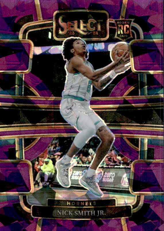 Nick Smith Jr. 2023 Select #89 Concourse Purple Cracked Ice /99 Rookie RAW