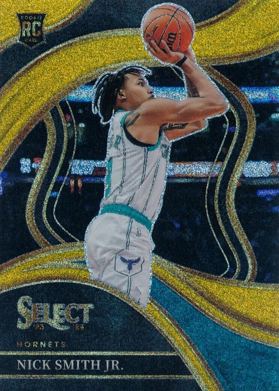 Nick Smith Jr. 2023 Select #293 Courtside Gold Glitter /(SSP) Rookie RAW