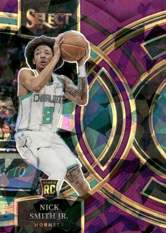 Nick Smith Jr. 2023 Select #119 Premier Level Purple Cracked Ice /99 Rookie RAW