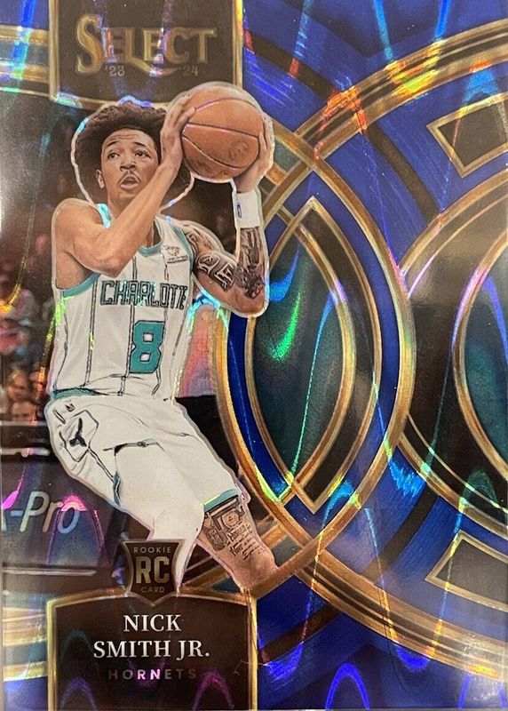 Nick Smith Jr. 2023 Select #119 Premier Level Blue Tectonic /99 Rookie SGC 10